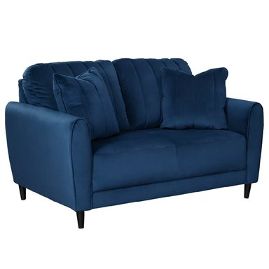 SOFÁ ALTO HOGAR VENECIA 2 CUERPOS AZUL