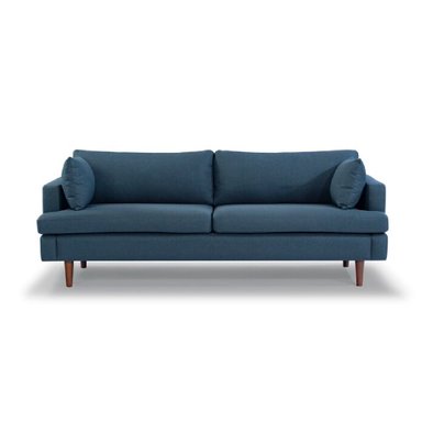 SOFÁ ALTO HOGAR VINTAGE INA 3 CUERPOS AZUL