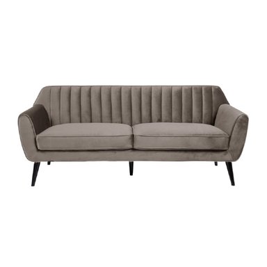 SOFÁ ALTO HOGAR VINTAGE MYA 3 CUERPOS GRIS