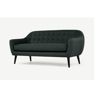 SOFÁ ALTO HOGAR SHAUN 3 CUERPOS NEGRO