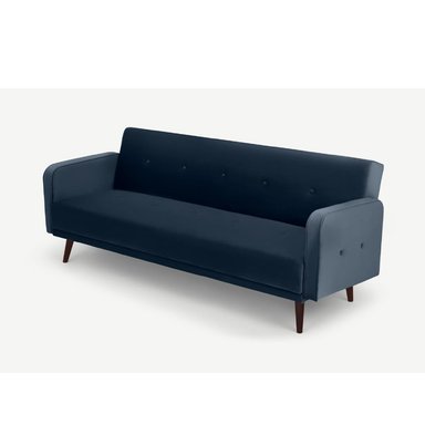 SOFÁ ALTO HOGAR LEAH 3 CUERPOS AZUL COBALTO