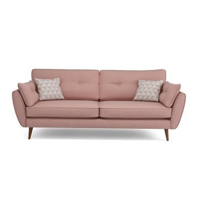 SOFÁ ALTO HOGAR ALTINA 3 CUERPOS ROSA