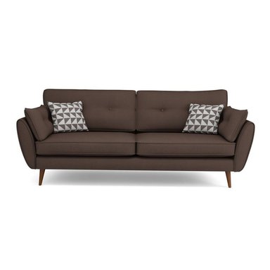 SOFÁ ALTO HOGAR ALTINA 3 CUERPOS MARRÓN