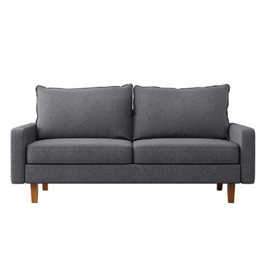 SOFÁ ALTO HOGAR VIANNE 3 CUERPOS GRIS OSCURO