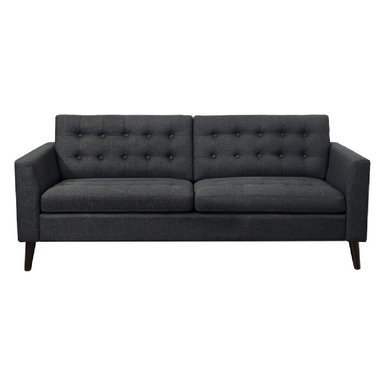 SOFÁ ALTO HOGAR LUZHI 3 CUERPOS NEGRO