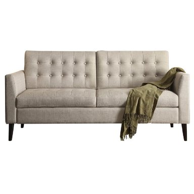 SOFÁ ALTO HOGAR LUZHI 3 CUERPOS BEIGE