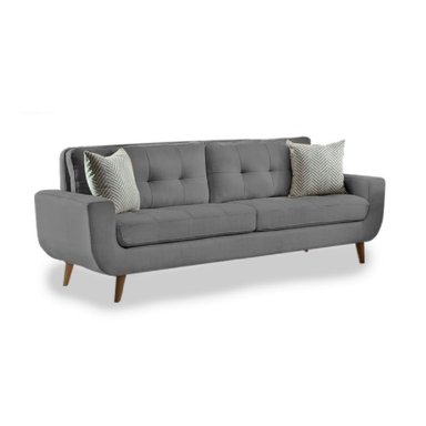 SOFÁ ALTO HOGAR KAYRUTH 3 CUERPOS GRIS OSCURO