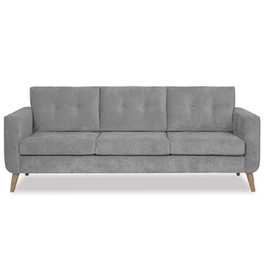 SOFÁ ALTO HOGAR ZAMIRA 3 CUERPOS GRIS