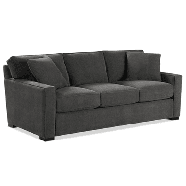 SOFÁ ALTO HOGAR NIA 3 CUERPOS GRIS OSCURO