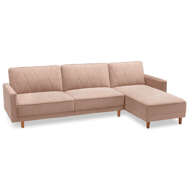 SECCIONAL ALTO HOGAR PINK ROSADO DERECHO ROSA