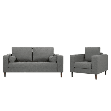 JUEGO DE SALA ACZIE 3 1 ALTO HOGAR GRIS OSCURO