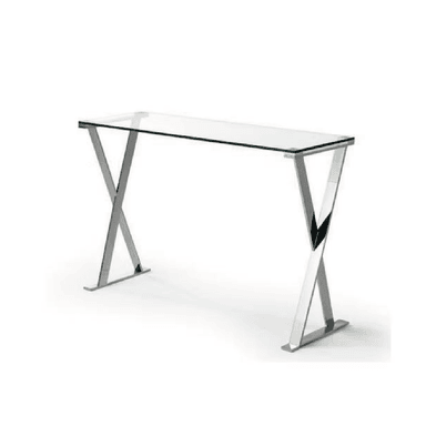 CONSOLA RECIBIDOR ALTO HOGAR KAOLA ACERO INOXIDABLE