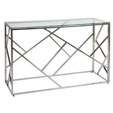 CONSOLA RECIBIDOR ALTO HOGAR INDIRA ACERO INOXIDABLE