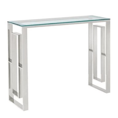 CONSOLA RECIBIDOR ALTO HOGAR EUREKA ACERO INOXIDABLE