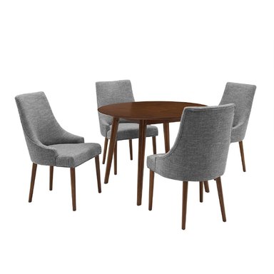 JUEGO COMEDOR ALTO HOGAR JULIET 4 SILLAS GRIS