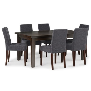JUEGO COMEDOR ALTO HOGAR 6 SILLAS GRIS TESSY - 1