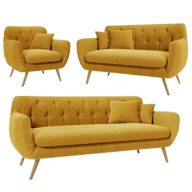 JUEGO SALA ALTO HOGAR VINTAGE 3 2 1 MIA