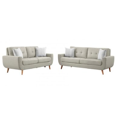 JUEGO DE SALA ALTO HOGAR 3 2 KAYRUTH GRIS