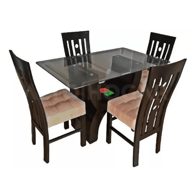 JUEGO DE COMEDOR ALTO HOGAR 4 SILLAS KATH BEIGE
