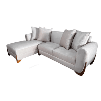 SECCIONAL ELOISE IZQUIERDO ALTO HOGAR CREMA