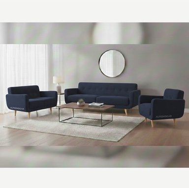 JUEGO DE SALA LINDSEY 3 2 1 MARRÓN - TAPIZ ANTIFLUIDO