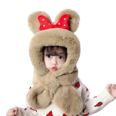 GORRO BUFANDA NIÑA BEBÉ MINNIE MOUSE ANTIALÉRGICO