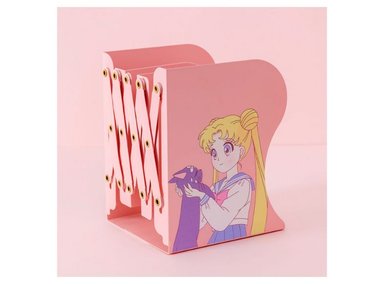ORGANIZADOR SAILOR MOON ACERO INOXIDABLE ROSADO ESTANTE LIBRO