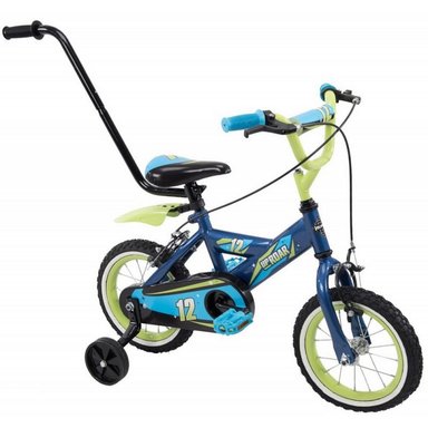 BICICLETA INFANTIL HUFFY 22549Y ARO 12 AZUL UPROAR PARENT HANDLE BOYS