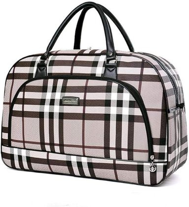 BOLSO CASUAL CON DISEÑO PARA VIAJE BLANCO