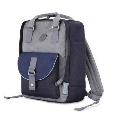 MOCHILA PORTA LAPTOP HIMAWARI - H201-6 AZUL Y GRIS