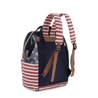 MOCHILA PORTA LAPTOP HIMAWARI - H9002-1 AZUL-ROJO - 3