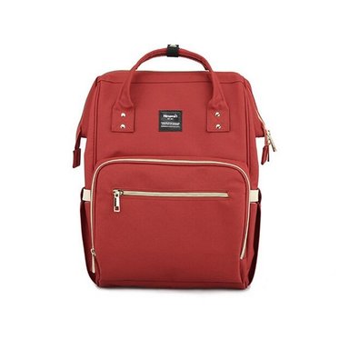 MOCHILA HIMAWARI CASUAL ROJO BOLSO MATERNAL MULTIBOLSILLOS H1209-3 UNISEX
