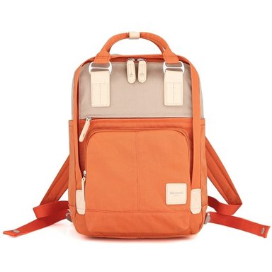 MOCHILA PORTA LAPTOP HIMAWARI CASUAL NARANJA ESCOLAR VIAJE H187-7 UNISEX