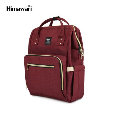 MOCHILA HIMAWARI H1209-5 ROJO BOLSO MATERNAL MULTIBOLSILLOS