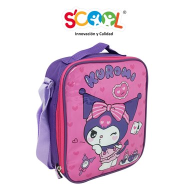 SCOOL - SET MOCHILA OFICIO LONCHERA Y CARTUCHERA KUROMI - 4