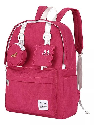 MOCHILA HIMAWARI H422-4 ROSADO CON MONEDERO