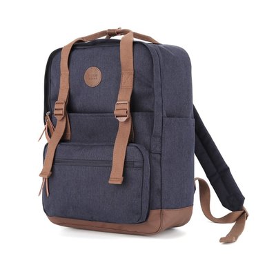 MOCHILA PORTA LAPTOP HIMAWARI H1085B-11 AZUL MARINO ESCOLAR VIAJE