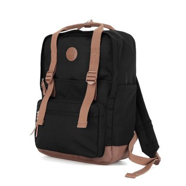 MOCHILA PORTA LAPTOP HIMAWARI H1085B-12 NEGRO ESCOLAR VIAJE