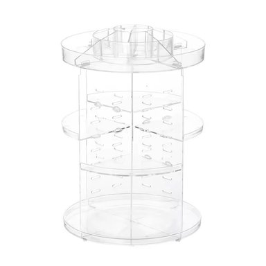 ORGANIZADOR MAKEWAY M-T3-TRANS TRANSPARENTE COSMETICOS MULTIFUNCIONAL 3 CAPAS CLEAR