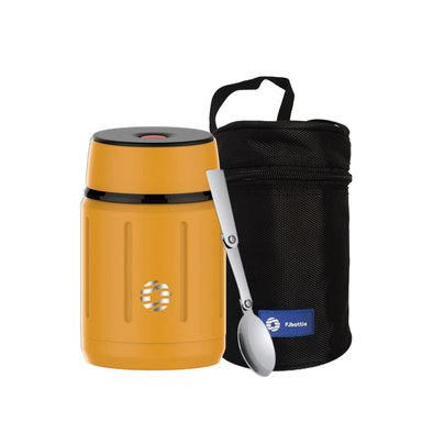 TERMO PARA ALMUERZO FJBOTTLE KJ-TB-750-YEL ACERO INOXIDABLE AMARILLO 750ML