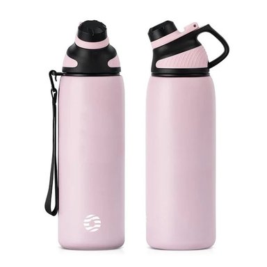 BOTELLA FJBOTTLE 800ML AGUA DEPORTIVA CON AISLAMIENTO Y TAPA MAGNÉTICA ROSA