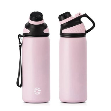BOTELLA FJBOTTLE 600ML AGUA DEPORTIVA CON AISLAMIENTO Y TAPA MAGNÉTICA ROSA