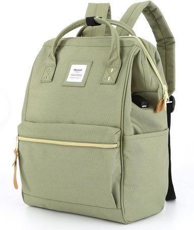 MOCHILA HIMAWARI H9001-31 VERDE HOLLY DAZE LAPTOP 15 PULGADAS VINTAGE