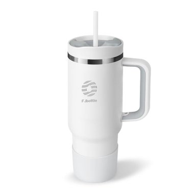FJBOTTLE - BOTELLA MUG TÉMICO ACERO CON TAPA DE TRITÁN 40OZ - BLANCO