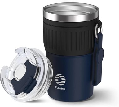 FJBOTTLE - TAZA TÉRMICA DE CAFÉ CON AISLAMIENTO DE ACERO INOXIDABLE 400ML