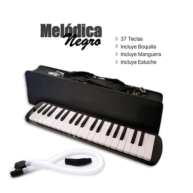 MELODICA MELODY NEGRA 3 OCTAVAS CON ESTUCHE RIGIDO - 2