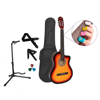 PACK DE GUITARRA ACUSTICA VOZZEX CUERDAS DE NYLON SUNBURST - 1