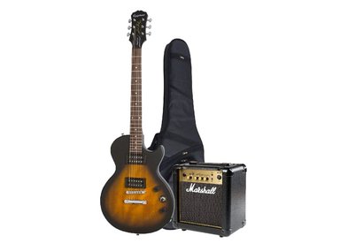 GUITARRA ELÉCTRICA EPIPHONE LES PAUL SPECIAL VINTAGE EDITION SUNBURST + MARSHALL 10W - 2