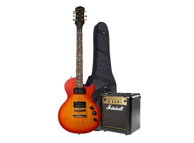GUITARRA ELÉCTRICA EPIPHONE LES PAUL SPECIAL VINTAGE EDITION CHERRY + MARSHALL 10W - 2