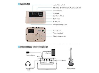 PACK VOZZEX DE BAJO SUNBURST + AMPLIFICADOR 10W - 2